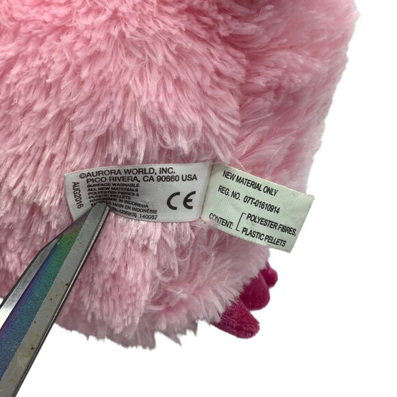 Aurora World Girlz Nation Snow Owl Pink Soft Plush Stuffed Animal 13" - Picture 5 of 6